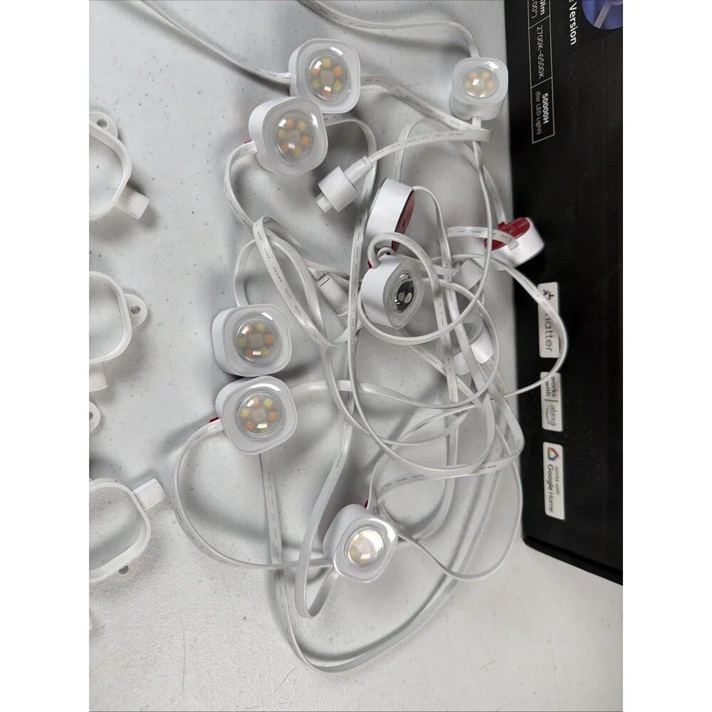 Govee Permanent Outdoor Lights Pro Replacement Strand +  10 3D Mounts NEW
